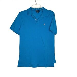 POLO Ralph Lauren Boys Vibrant Blue Polo Shirt L 14-16
